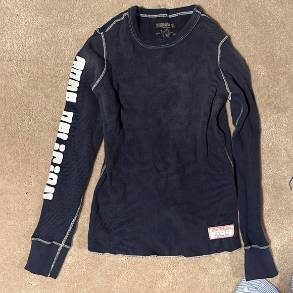 True Religion Other - True Religion Long Sleeve large boys Thermal Waffle  Shirt Sz M